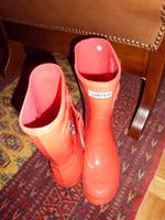 Gummistiefel Hunter Short Gloss rot Gr. 36 München - Pasing-Obermenzing Vorschau