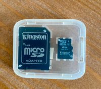 Micro SD Karte 8 GB Kingston SDHC mit Adapter und Case Hamburg-Nord - Hamburg Langenhorn Vorschau