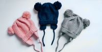 NEU Babymütze Wintermütze Rosa Grau Blau Kinder Mütze Bergedorf - Hamburg Allermöhe  Vorschau