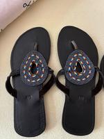 Flip Flops Leder Perlen Handarbeit gr 39 Nordrhein-Westfalen - Siegen Vorschau