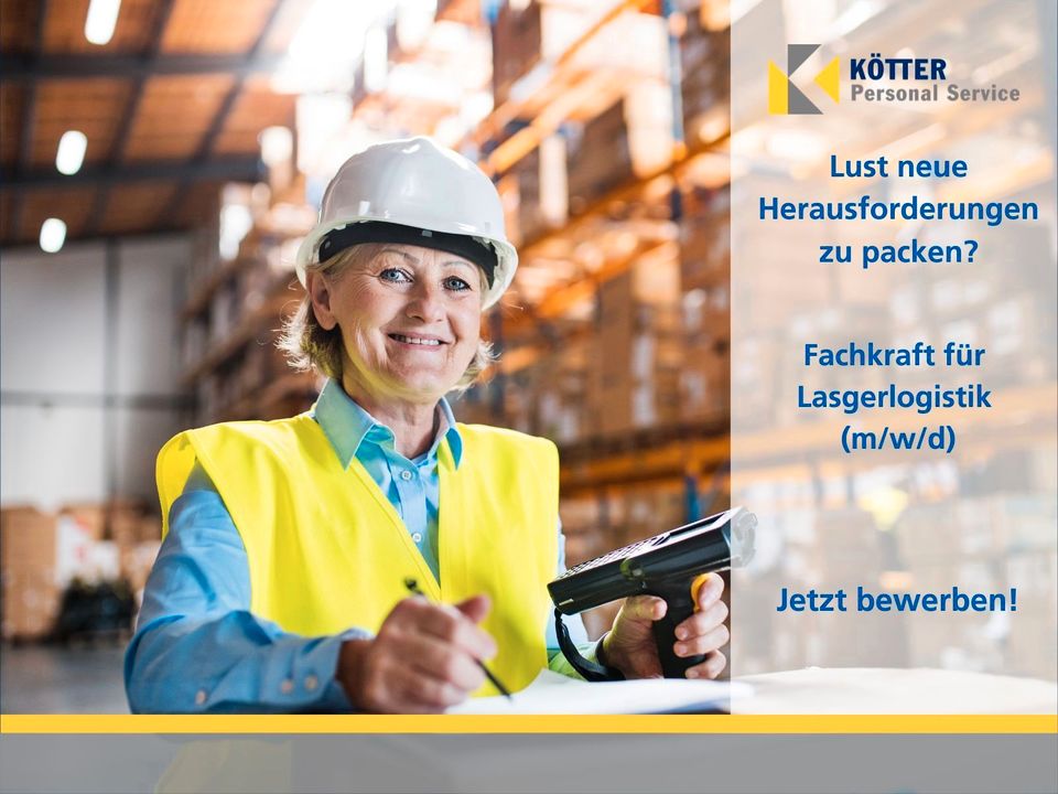 JOB: Fachkraft (m/w/d) für Lagerlogistik in Essen | ab 15€/Std in Essen