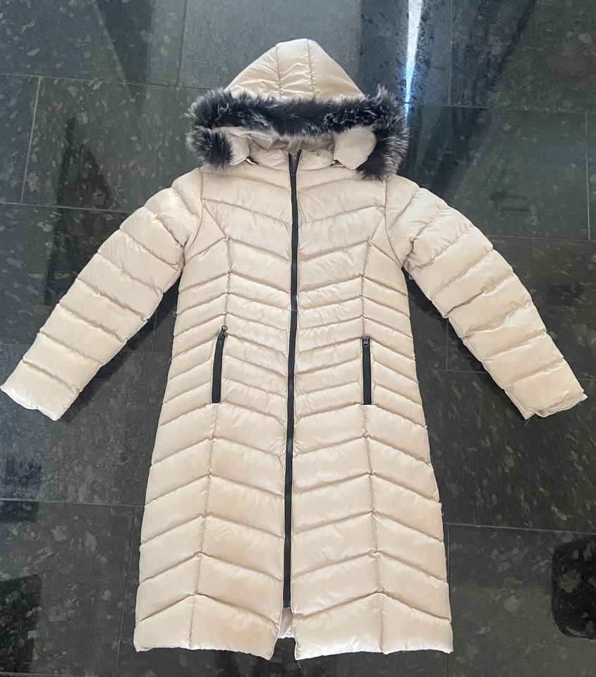 Wintermantel | Steppjacke | Steppmantel ivory beige Creme Gr.L in Wolfsburg