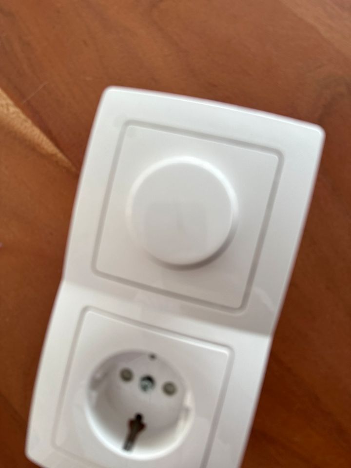 Kopp LED Dimmer mit Rahmen und Steckdose in Aurich