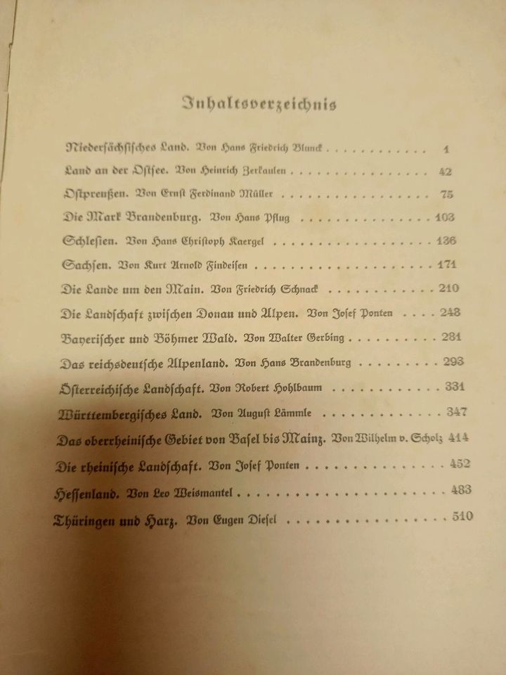 Das Deutschlandbuch Hans Friedrich Blunck 1935 Paul Franke Verlag in Berlin