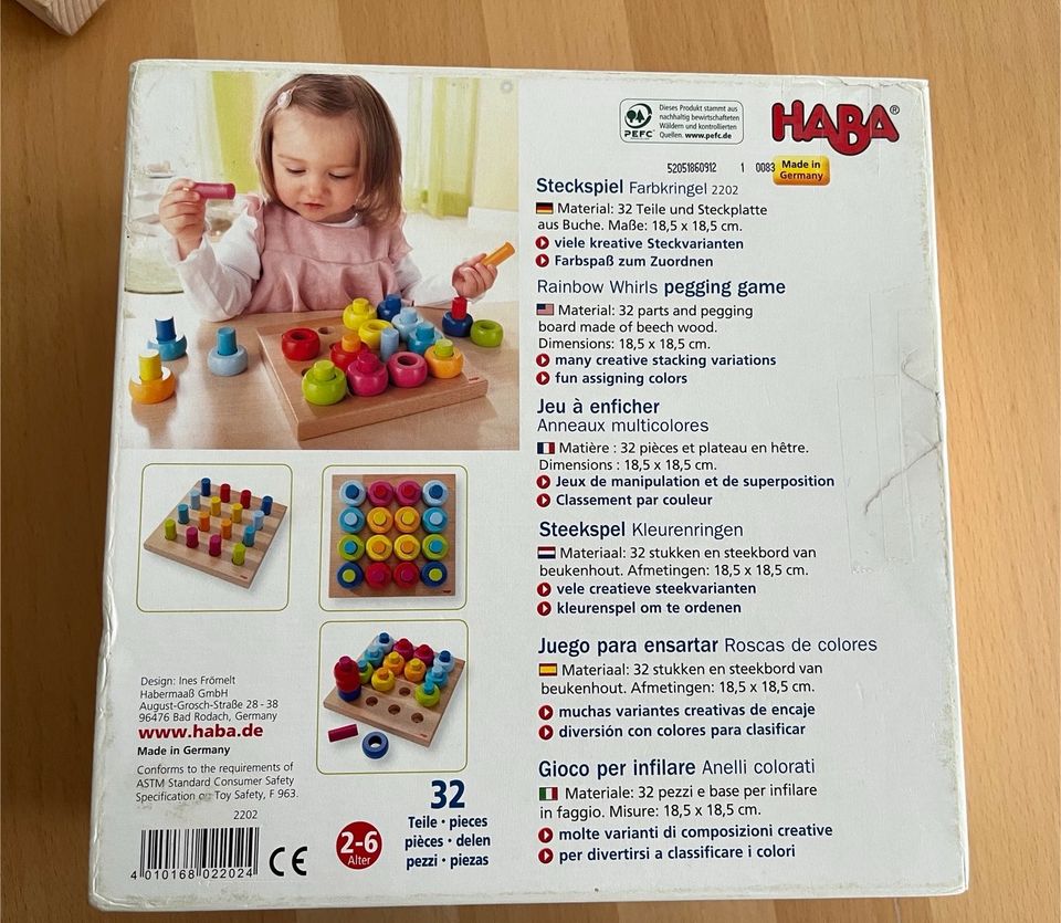 Haba Steckspiel Farbkrinkringel in Eppstein