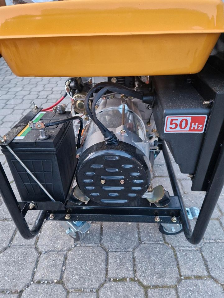 Notstromaggregat Diesel 5500 Watt / 3phasig / 1phasig / 50Hz in Böbing