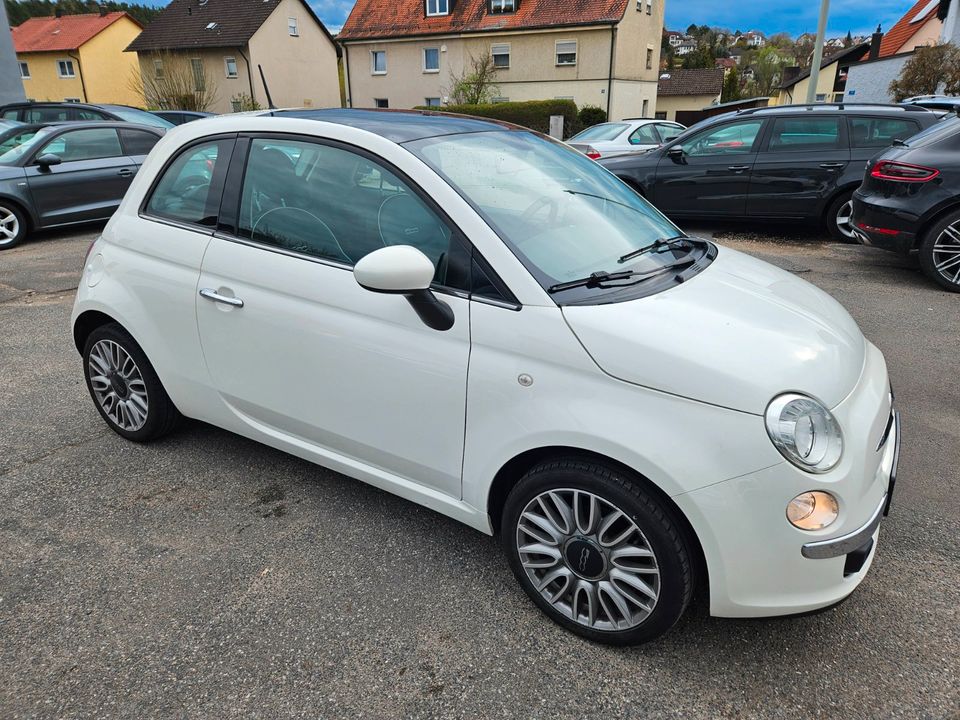 Fiat 500 1.2 1. Hand Klima Alu Pano PDC Euro 6 TÜV 7/24 in Kümmersbruck