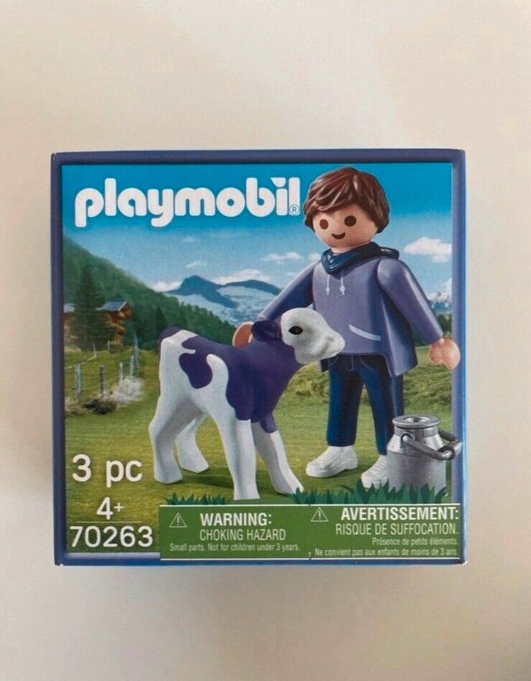 5 Playmobil Sets Bauernhof neu Hund Hase Huhn Kuh Ziege Mann Frau in Hanau