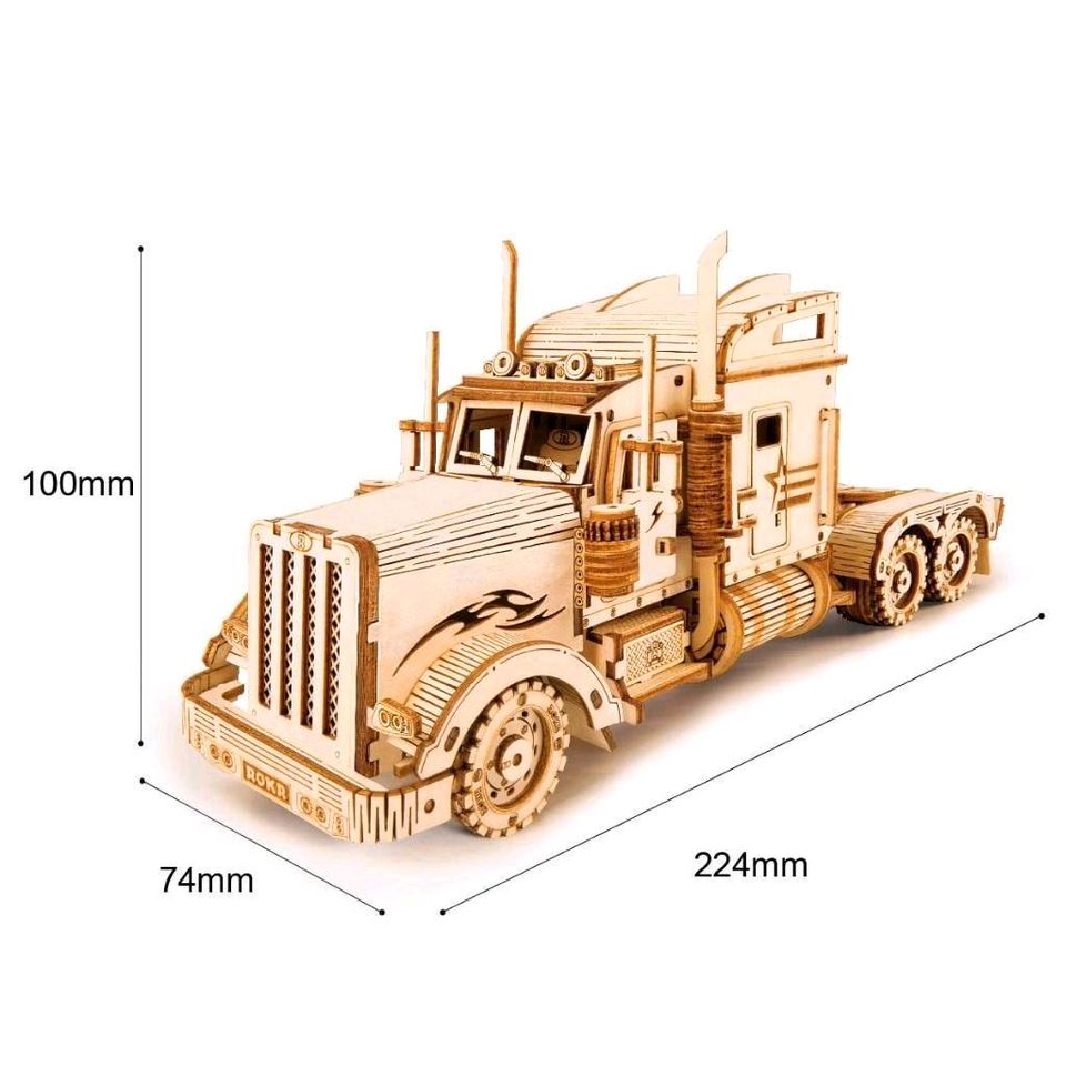 3D Holzpuzzle Zusammenbau Set Jeep Truck Train Spielzeug Puzzle in Dresden