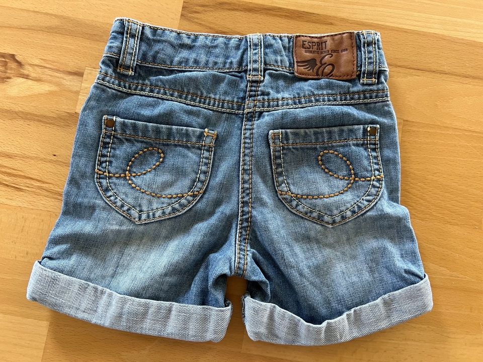 Esprit kurze Hose Shorts Jeans 92 Blau Jeanshose Mädchen in Großenlüder