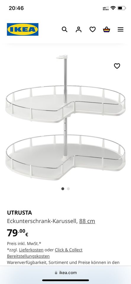 IKEA Metod Utrusta Eckunterschrank Rondell in Gerstetten