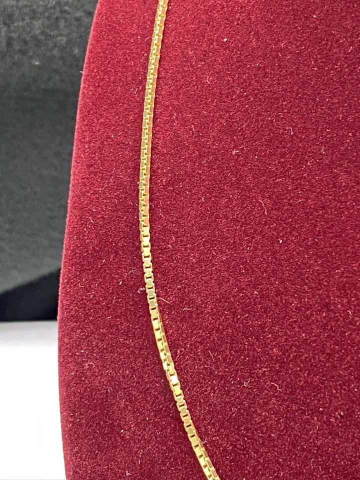 GOLD KETTE 14k 585 46,7cm L 0,13cm B 6,30g GG AU in Berlin