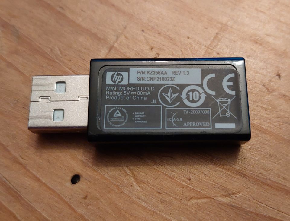 HP Empfänger Dongle Funkmaus Funktastatur KZ256AA in Fulda