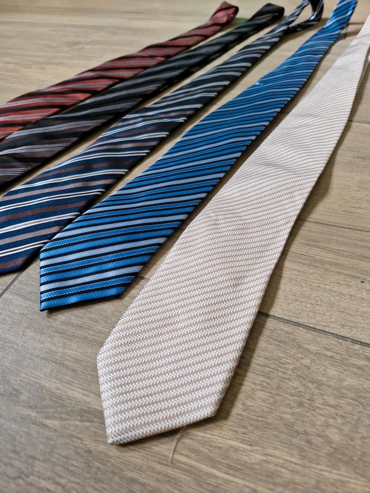 5 Krawatten Herren Paket Anzug Krawatte 7 in Schongau