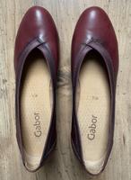 Pumps - Gabor - aus Leder - bordeaux - Gr. 4 ½ / 37 - Absatz 6 cm Niedersachsen - Eicklingen Vorschau