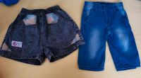 2 Jungen Jeansshorts+Jeansbermudas, Gr. 110/116, schwarz u. blau Baden-Württemberg - Mosbach Vorschau