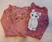 Langarm Shirts Größe 122 mit Katzen für Mädchen Brandenburg - Lauchhammer Vorschau