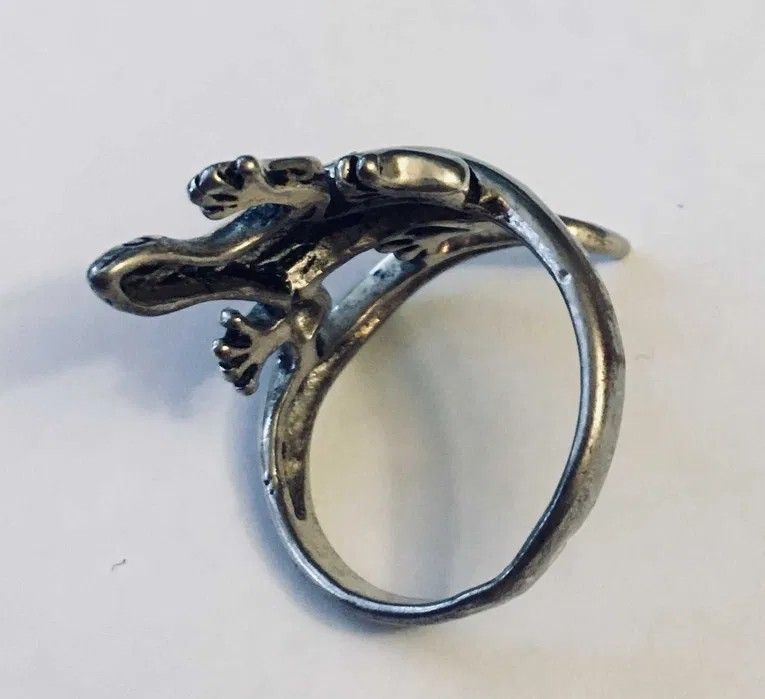 Siegelring Eidechse Silber Versand weiblich Unisex Ring in Plauen
