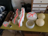 DDR Lampen Glas als Ersatzteile Sachsen - Moritzburg Vorschau
