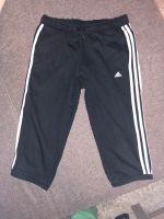 Adidas 3/4 Sporthose schwarz/weiß Schleswig-Holstein - Hohenwestedt Vorschau