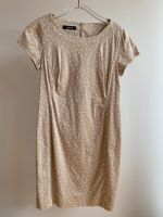 Taifun Kleid beige mit weißen Punkten Gr. 42 Business München - Bogenhausen Vorschau