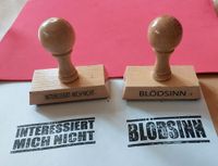 Zwei Stempel "interessiert mich nicht" und "Blödsinn" Bayern - Fürstenfeldbruck Vorschau