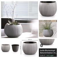 Set BLUMENTOPF Übertopf  BETONIMITATION Wellendesign INNENTOPF Pankow - Prenzlauer Berg Vorschau