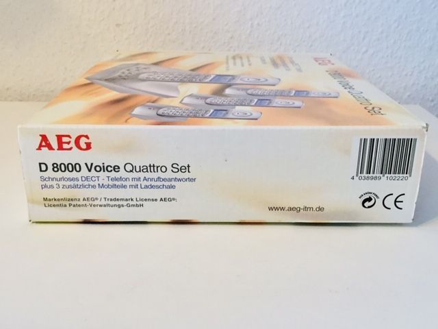 AEG D 8000 Voice Quattro Set mit Originalverpackung !! in Schömberg