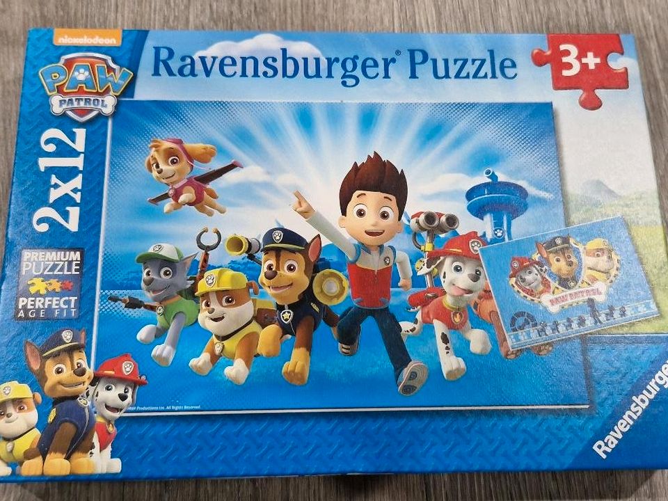 Paw Patrol Puzzle 2x12 Ravensburger in Ehra-Lessien