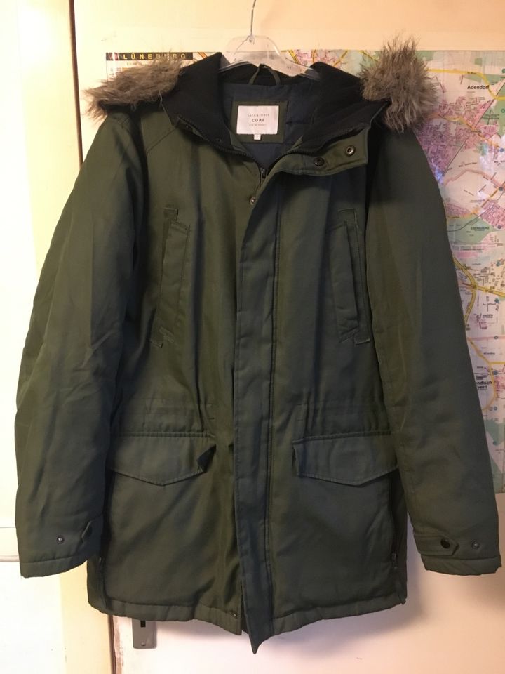 Parka Core Gr. L Jack & Jones, Jacke, Kapuze Fake Fur in Barendorf