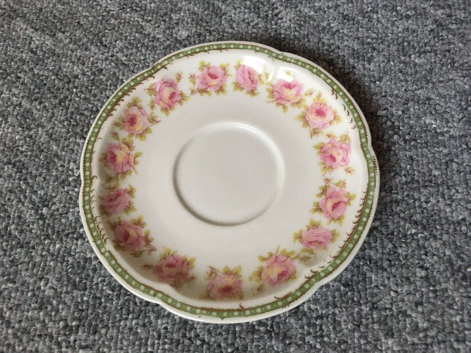 Théodore Haviland Limoges Porzellan Rose 8x Untertasse 4x Tasse in Osloß