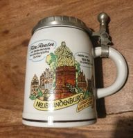 Bierkrug Zinndeckel Neubrandenburg Reuter Porzellan DDR Brandenburg - Falkensee Vorschau