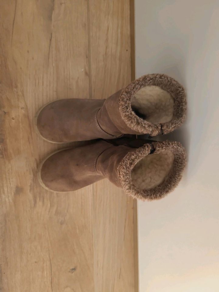 Pepino Ricosta Stiefel Winter warm Lammfell 26 Taupe in Remseck am Neckar