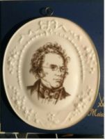 Porzellan Gemälde Meissen 1978 Franz Schubert Niedersachsen - Quakenbrück Vorschau