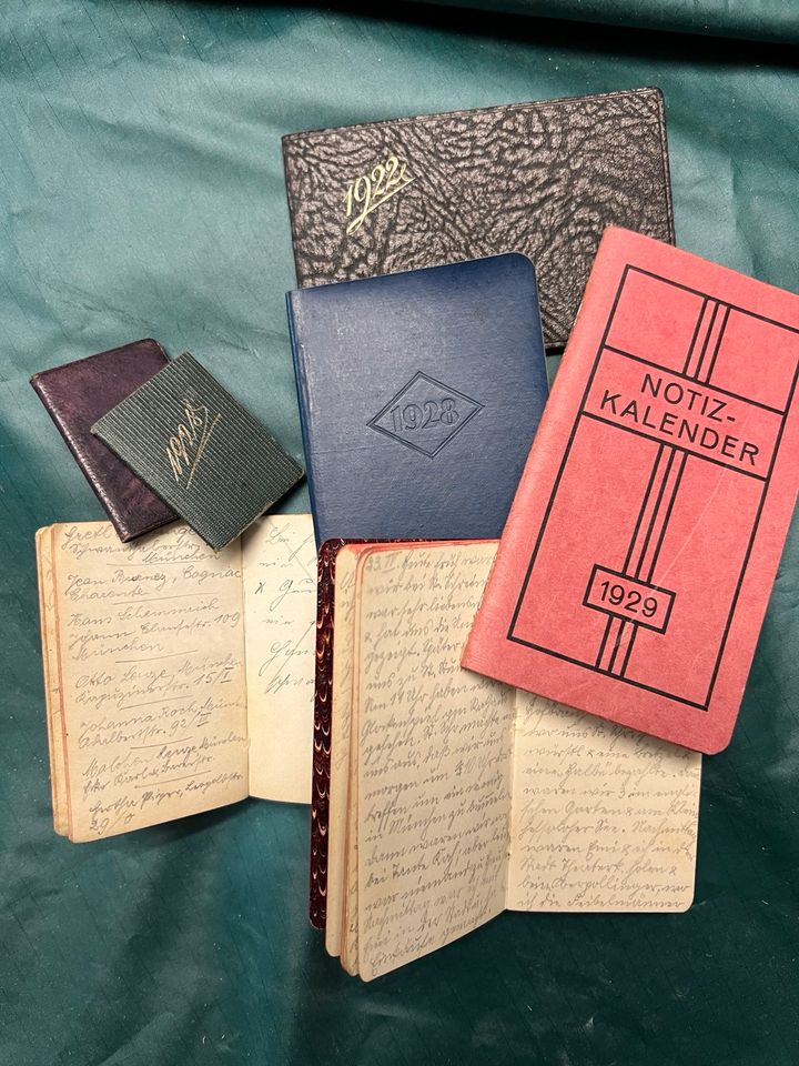 Kalender Taschenkalender Notizbuch 1922 - 1929 Antik ♥️ Tagebuch in Ulm
