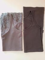 EDC by Esprit Minikleid & Longtop Spitzenrand grau braun Sommer Sachsen - Frohburg Vorschau