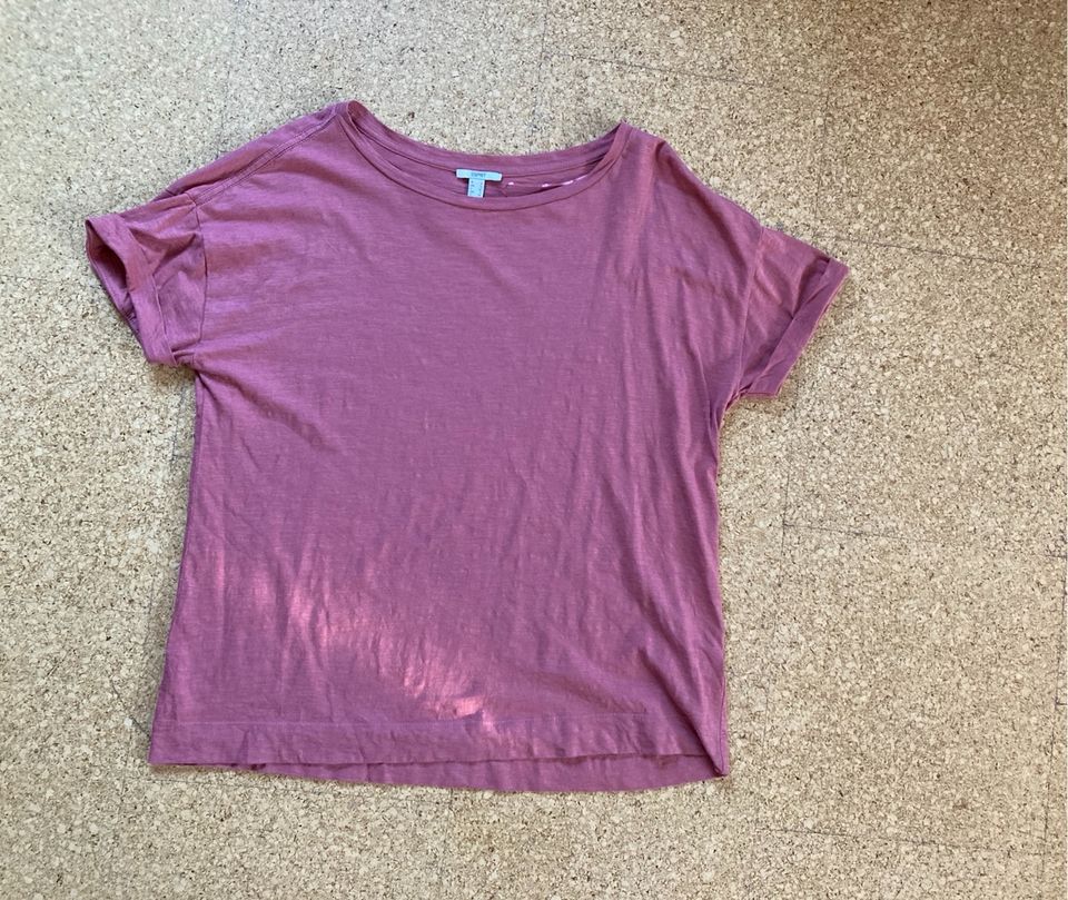 Esprit T-Shirt Gr. L Biobaumwolle Organic Cotton blush in Hannover