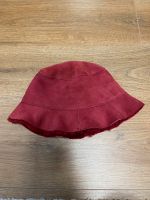 Mütze / Hut / Bucket Hat / Bueberry Leder rot Nordrhein-Westfalen - Kürten Vorschau