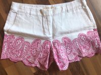 Shorts Michael Kors S 36 4 weiß pink Leinen Hose Stickerei Bayern - Schwabmünchen Vorschau