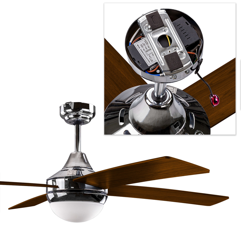 Deckenventilator Ventilator Granada braun Lampe + Fernbedienung in Merenberg