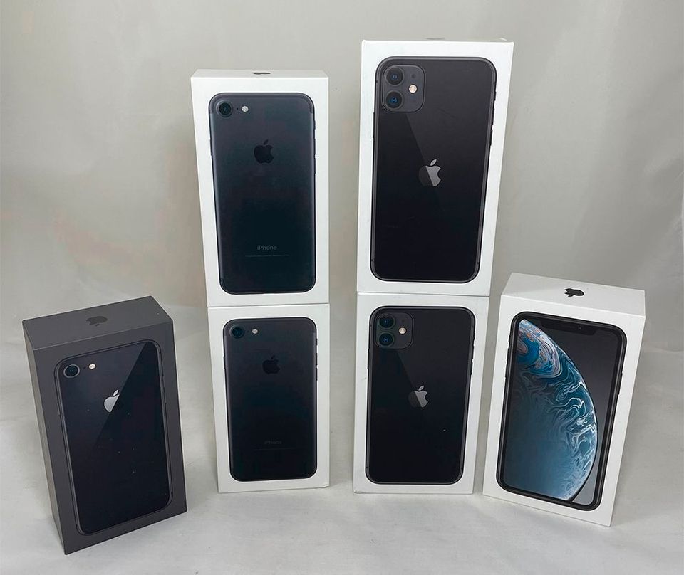 7 x iPhone Schachteln / Verpackung ohne Geräte in Eching (Kr Freising)