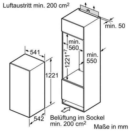 Bosch Einbau Kühlschrank 204 Liter in Neuenkirchen