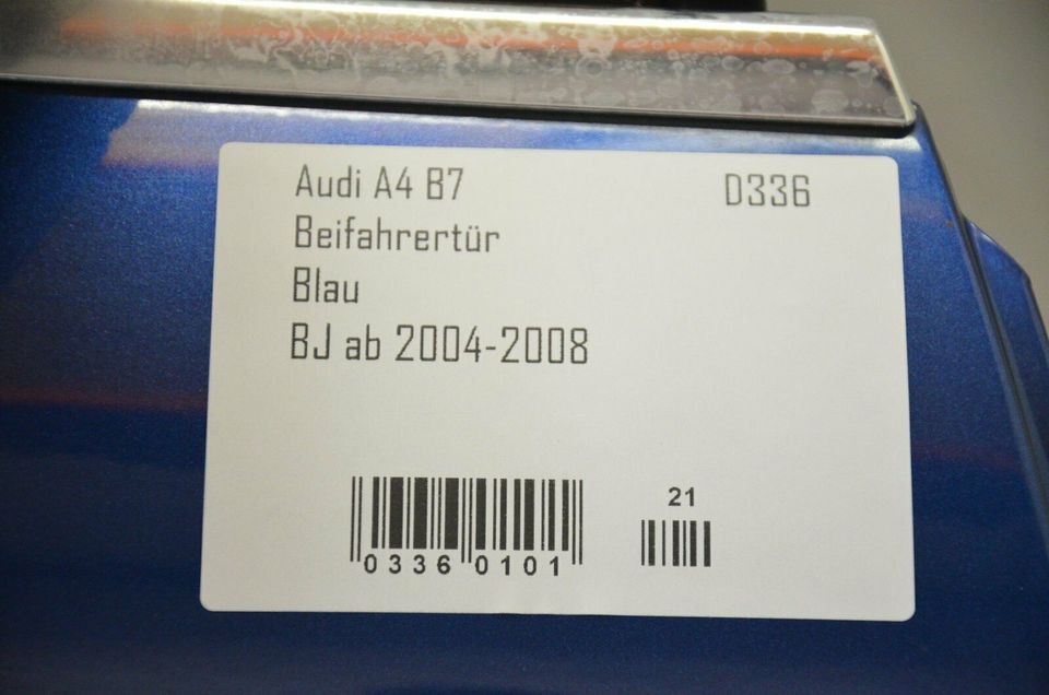 Original Audi A4 B7 S-Line Tür Beifahrertür Rechts Z5C D336 in Köln