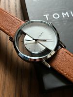 Armbanduhr „TOMI“ silber weiß transparent, braunes Armband Baden-Württemberg - Mahlberg Vorschau