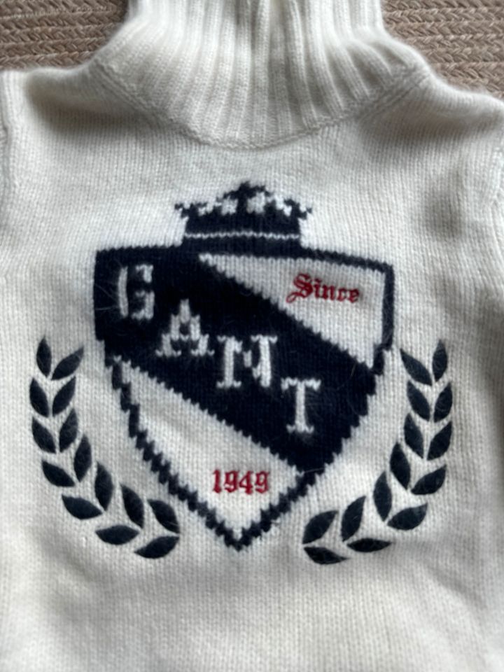 Gant Rollkragen Pullover weiß Gr M in Krefeld