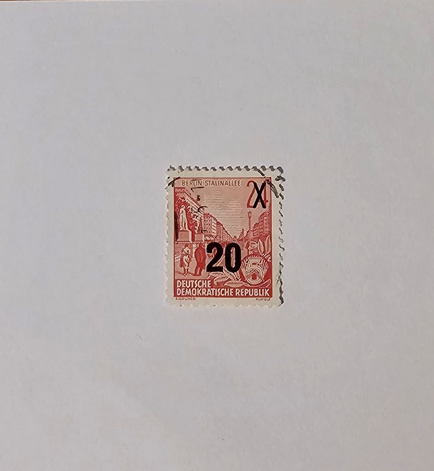 Briefmarke Deutsche Demokratische Republik gestempelt 24 in Freiburg im Breisgau