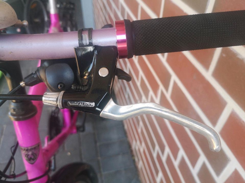 Fahrrad, RH 58 cm, 21 Gänge, pink/schwarz, Shimano in Steinhagen