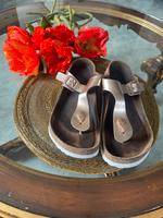 Birkenstock Roségold Größe 39 Gizeh Riemensandalette Baden-Württemberg - Fellbach Vorschau