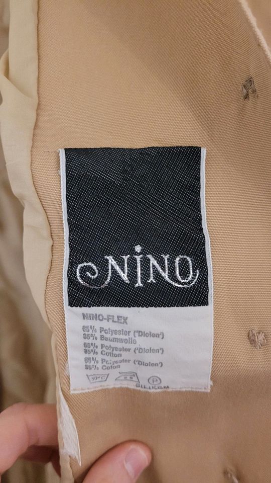 Nino Trenchcoat Mantel beige creme sand Vintage in Eberbach