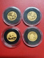 China 4 x Goldmünzen 3 x Panda + 1 x Unicorn je 1/20 Unzen Berlin - Charlottenburg Vorschau